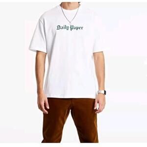 Daily Paper LOGO t-shirt XL Off White Short Sleeve #R1
